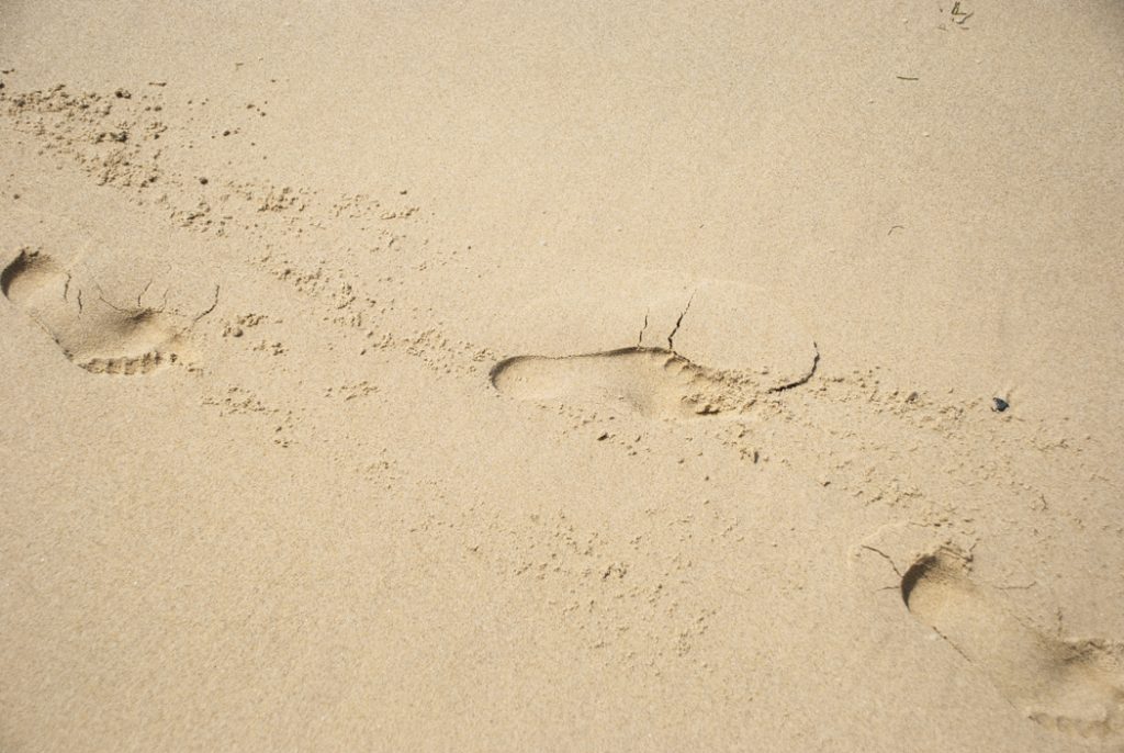 Les pieds dans le sable à Arcachon